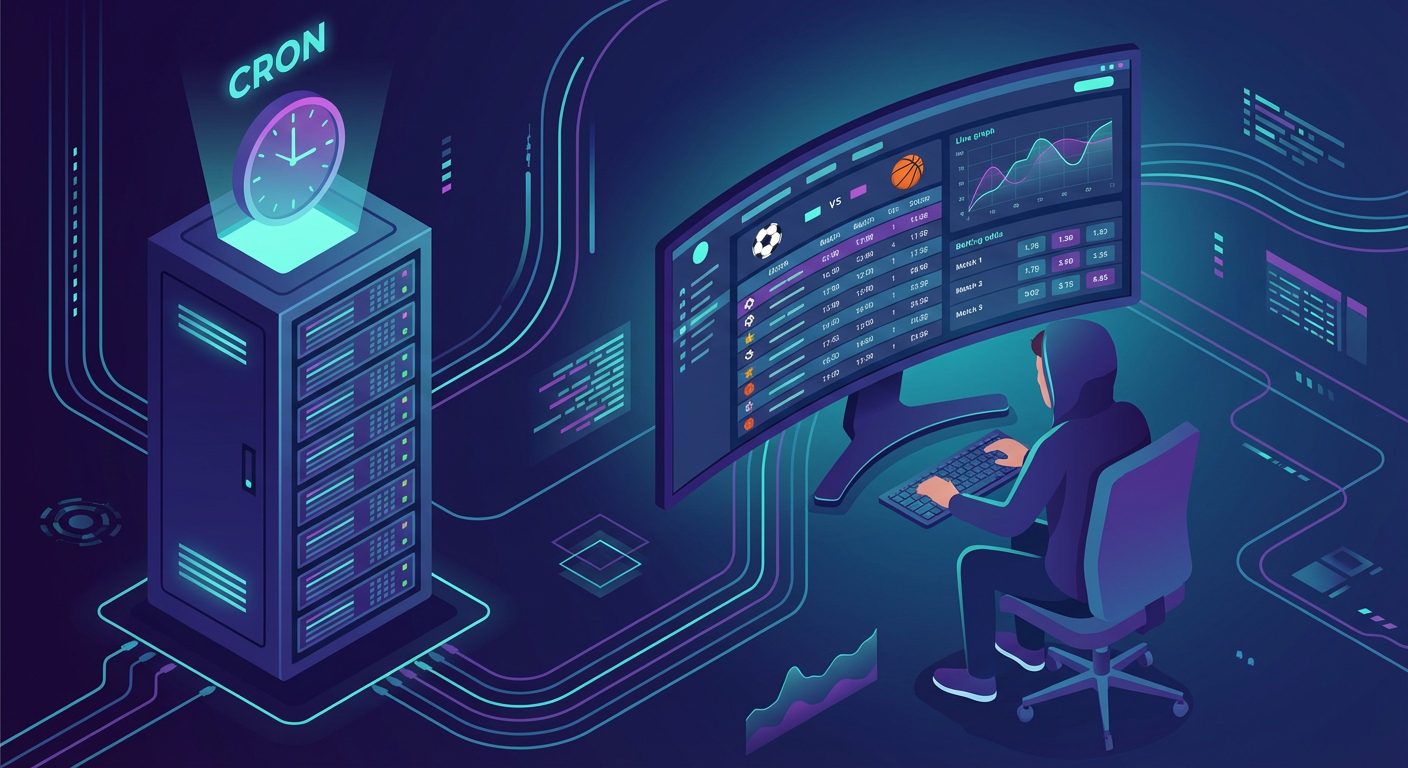 Как построить cron-систему для автоматического мониторинга матчей?